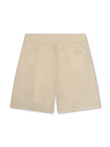 lanvinenfant Lanvin Enfant Katoenen shorts met strikdetail - Beige