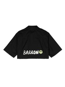 barrowkids Barrow kids Katoenen shirt met logoprint - Zwart