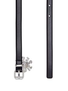 Diesel B-Charm-Loop leren riem - Zwart