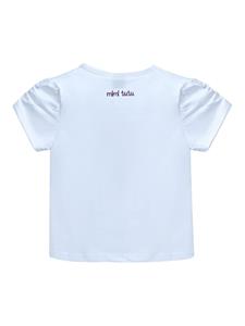 mimitutu Mimi Tutu T-shirt met beerapplicatie - Wit