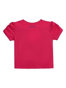 mimitutu Mimi Tutu T-shirt met pauw applicatie - Roze