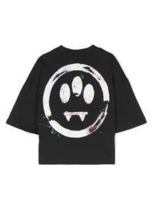 barrowkids Barrow kids Katoenen T-shirt met logoprint - Zwart