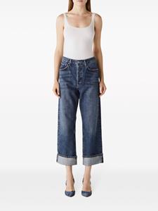AGOLDE Fran high waist cropped jeans - Blauw