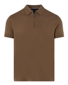 Tommy Hilfiger Slim fit poloshirt met korte ritssluiting