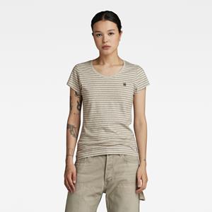 G-Star RAW Stripe Eyben Slim V-Hals Top 2.0 - Meerkleurig - Dames