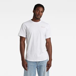 G-Star RAW Back Graphic Lash T-Shirt - Wit - Heren