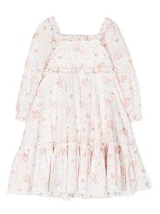needle&threadkids NEEDLE & THREAD KIDS Jurk met bloemenprint - Wit