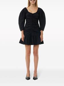 GANNI Gesmockte mini-jurk - Zwart