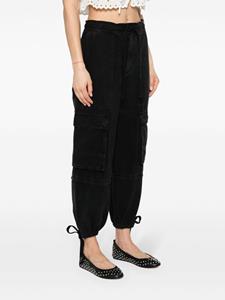 Ivy tapered cargo jeans - Zwart