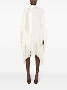 tallermarmo Taller Marmo MR Ross jurk met franje - Beige