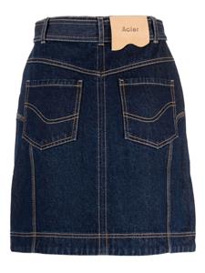 Acler Valleybrook denim mini-rok - Blauw