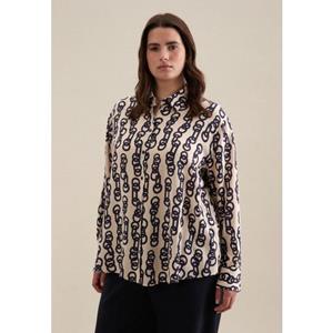 Seidensticker Overhemdblouse Lange mouwen kraag kettingenprint