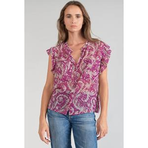 Le Temps Des Cerises Klassische Bluse, mit trendigem Allover-Print