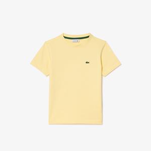 Lacoste Small Logo T-Shirt Kids Geel - 