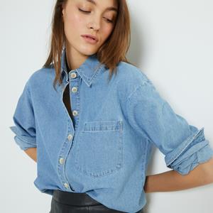 LA REDOUTE COLLECTIONS Jeanshemd, lange mouwen