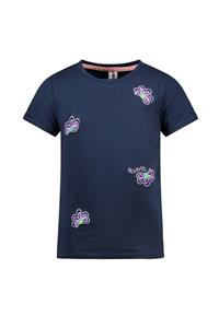 B.Nosy Meisjes t-shirt - Vivianne - Navy blauw