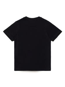 dsquared2kids DSQUARED2 KIDS Katoenen T-shirt met logoprint - Zwart