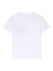 ilgufo Il Gufo Katoenen T-shirt met borduurwerk - Wit