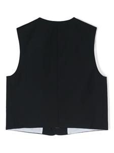 dondupkids DONDUP KIDS Gilet met logoplakkaat - Blauw