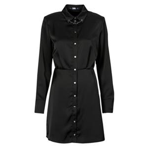 Karl Lagerfeld Korte Jurk  karl charm satin shirt dress