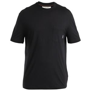 Icebreaker  Merino 150 Tech Lite III S/S Relaxed Pocket Tee - Merinoshirt, zwart