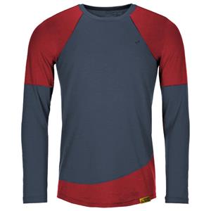 Grüezi Bag  Woodwool Longsleeve Mr. Picard - Merinoshirt, blauw