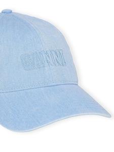 GANNI Pet met geborduurd logo - Blauw