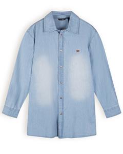NoBell Meisjes spijkerjas oversized denim sea