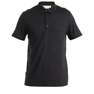 Icebreaker  Merino 150 Tech Lite III S/S Polo - Merinoshirt, zwart