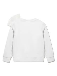 balmainkids Balmain Kids Shirt verfraaid met strik - Wit