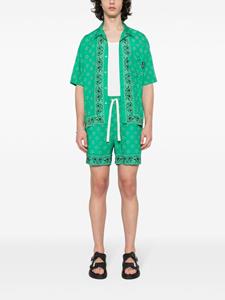 palmangels Palm Angels Shorts met paisley-print - Groen
