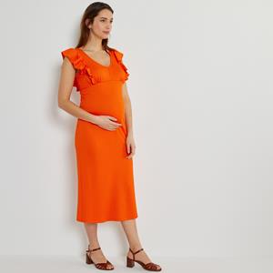 LA REDOUTE COLLECTIONS Zwangerschapsjurk zonder mouwen met volants in jersey