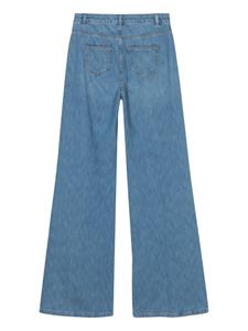 TWINSET high-rise flared jeans - Blauw