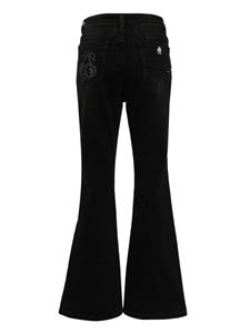 aapeby*abathingape AAPE BY *A BATHING APE High waist flared jeans - Zwart