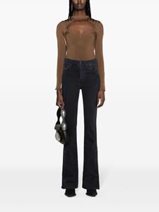 AMIRI Kick high waist flared jeans - Zwart