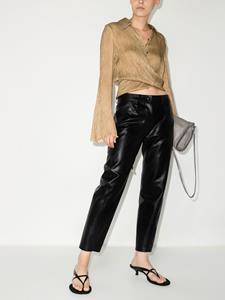 stellamccartney Stella McCartney Broek van imitatieleer - Zwart