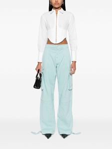 moschinojeans MOSCHINO JEANS Cargo broek met wijde pijpen - Blauw