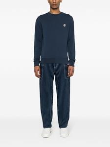 maisonkitsuné Maison Kitsuné Sweater met vossenkop - Blauw