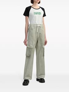 izzue Katoenen cargo broek met trekkoord - Beige