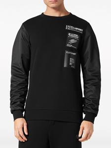pleinsport Plein Sport Sweater met logopatch - Zwart