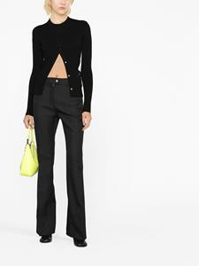 Courrèges Broek met geborduurd logo - Zwart
