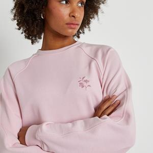 LA REDOUTE COLLECTIONS Sweater met geborduurd motief, plantaardige kleurstof