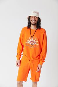 KOMODO Herren vegan Komodo's Eye Sweatshirt Orange