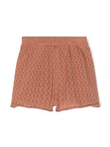 Donsje Gebreide shorts - Bruin