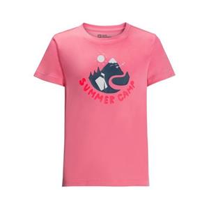 Jack Wolfskin Summer Camp T-shirt Kids Middenroze