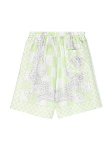 versacekids Versace Kids Geruite shorts - Groen