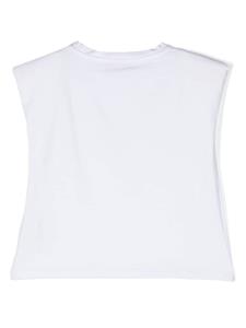 missblumarine Miss Blumarine Tanktop met schouder - Wit