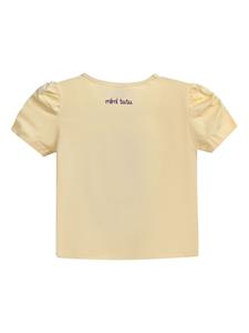 mimitutu Mimi Tutu T-shirt met eenhoorn applicatie - Geel