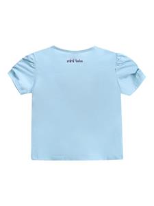 mimitutu Mimi Tutu T-shirt met vlinderapplicatie - Blauw