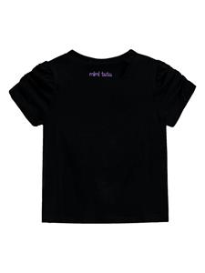 mimitutu Mimi Tutu T-shirt met puppy applicatie - Zwart